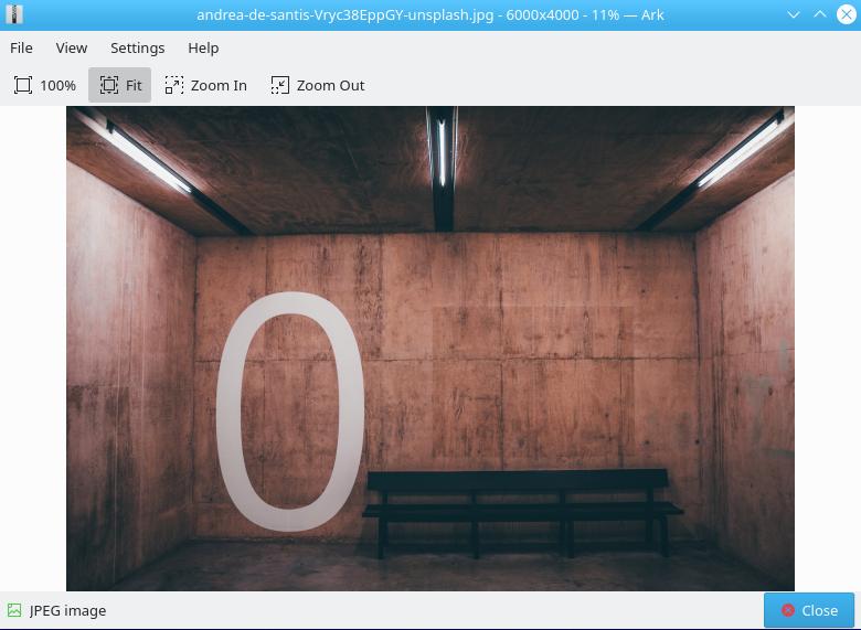 Previewing a file in Ark 在 Ark 中预览一个文件