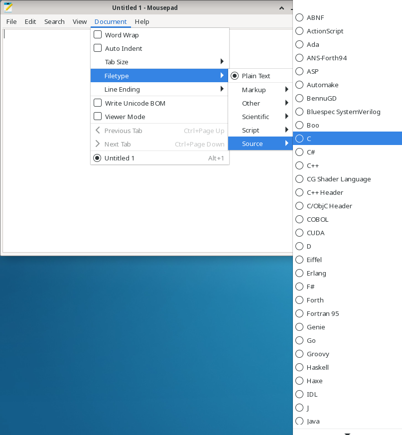 Image of Mousepad file types