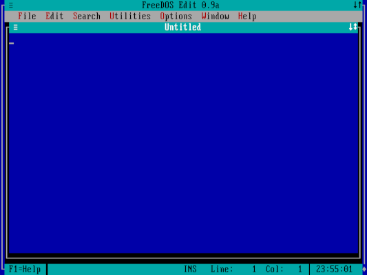 Editing a new file 编辑一个新的文件