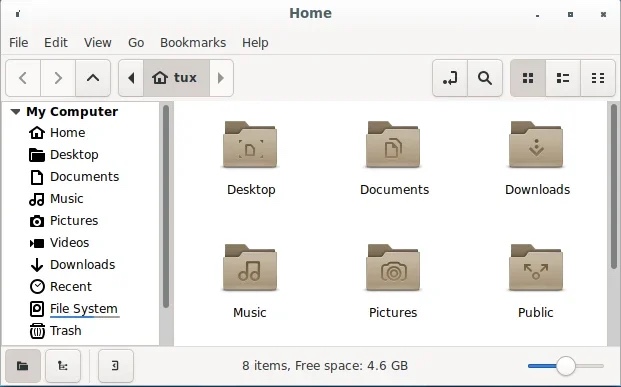 Image of Nemo&rsquo;s file manager.