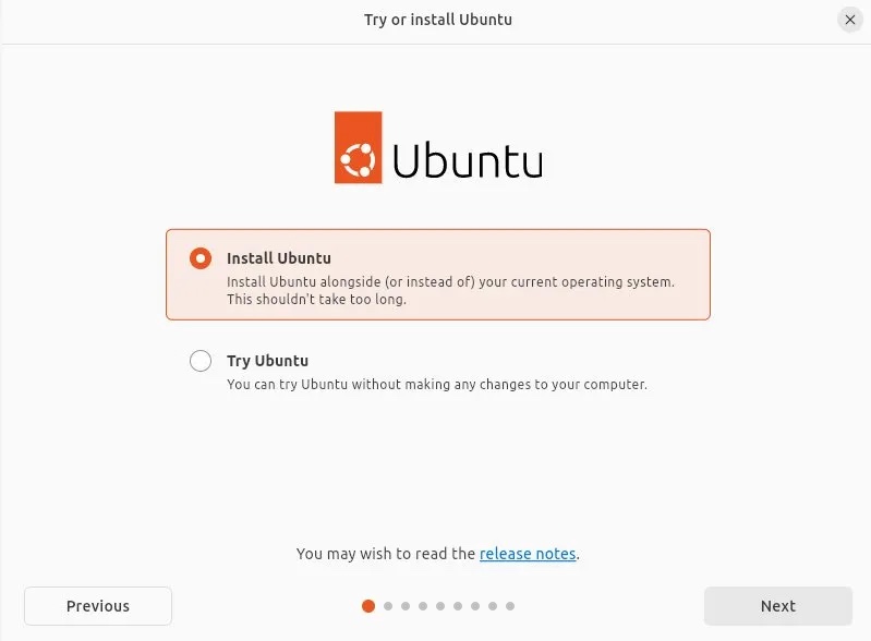 新的 Ubuntu 安装程序&ndash;主页面
