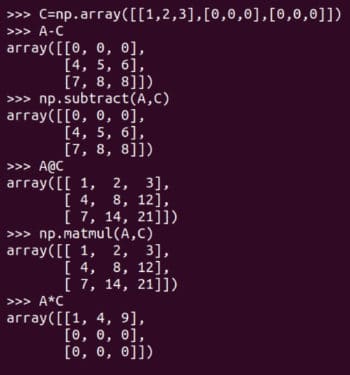 图 6:更多矩阵运算