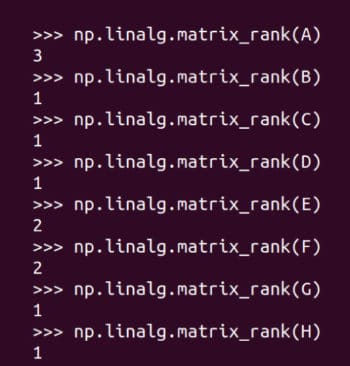 图 9:求矩阵的秩